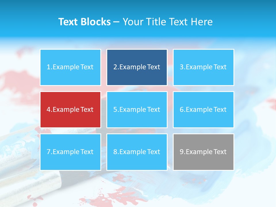 Creativity Paintbrush Expressionism PowerPoint Template