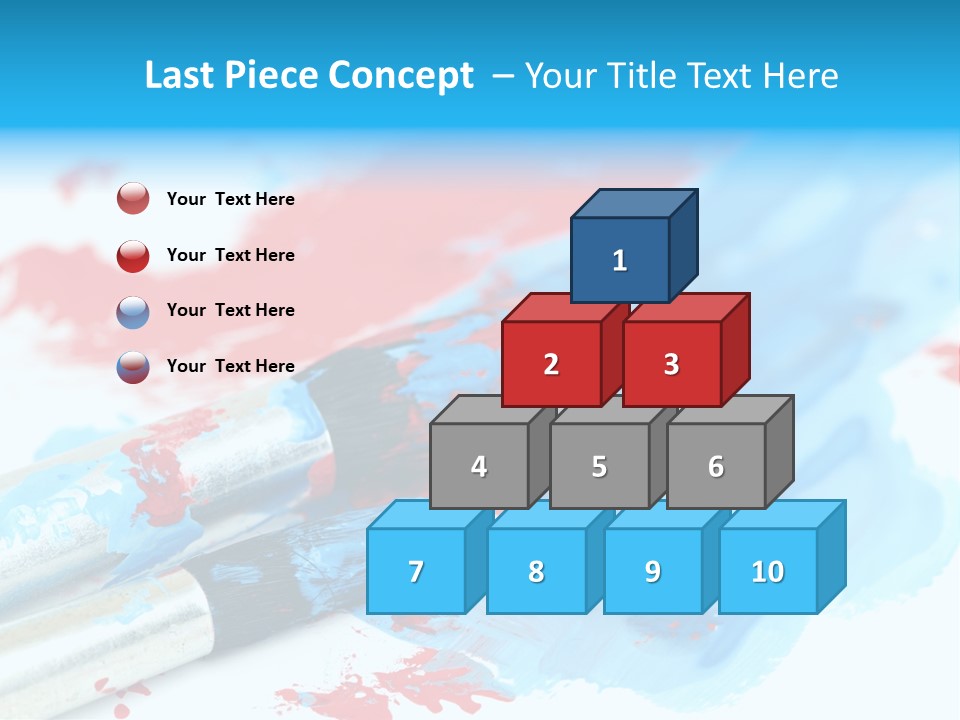 Creativity Paintbrush Expressionism PowerPoint Template