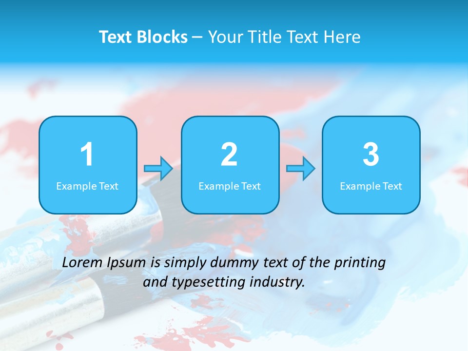 Creativity Paintbrush Expressionism PowerPoint Template