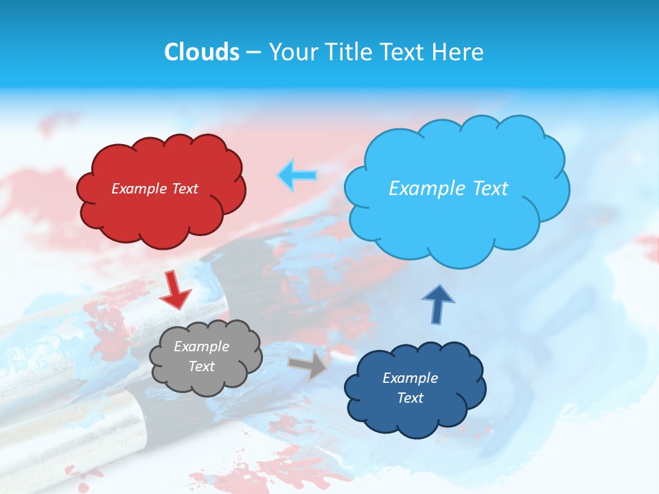 Creativity Paintbrush Expressionism PowerPoint Template