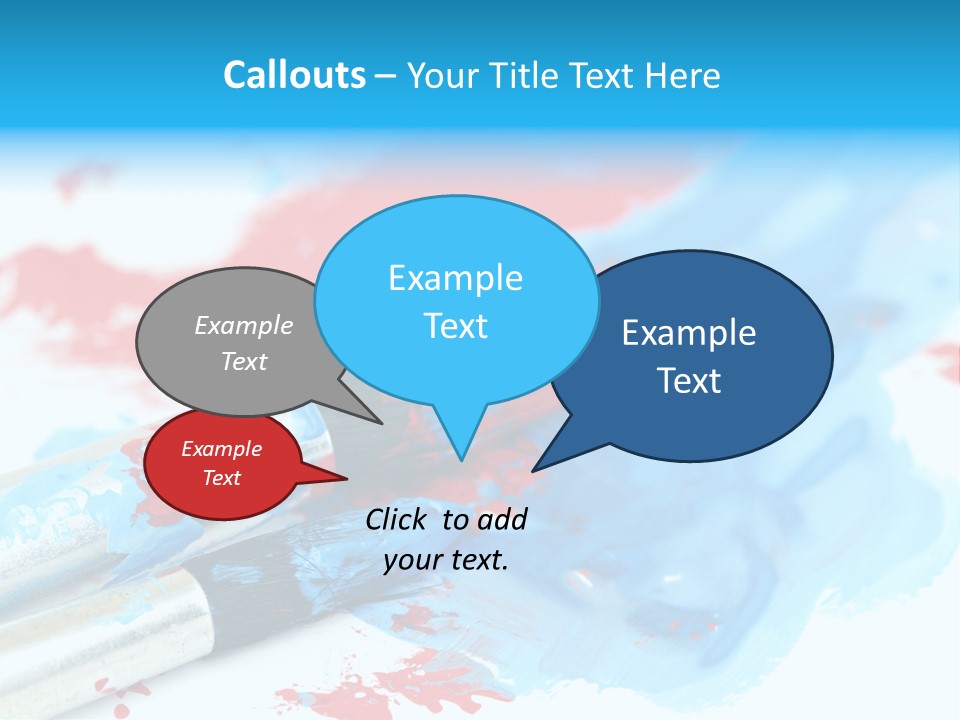 Creativity Paintbrush Expressionism PowerPoint Template