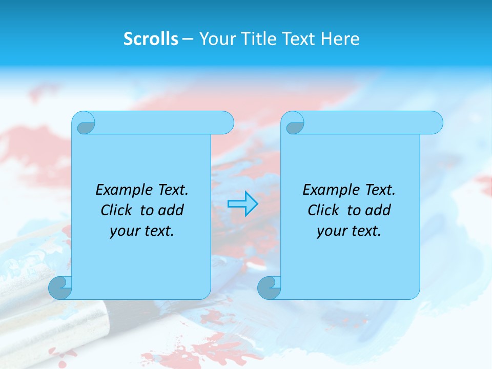 Creativity Paintbrush Expressionism PowerPoint Template