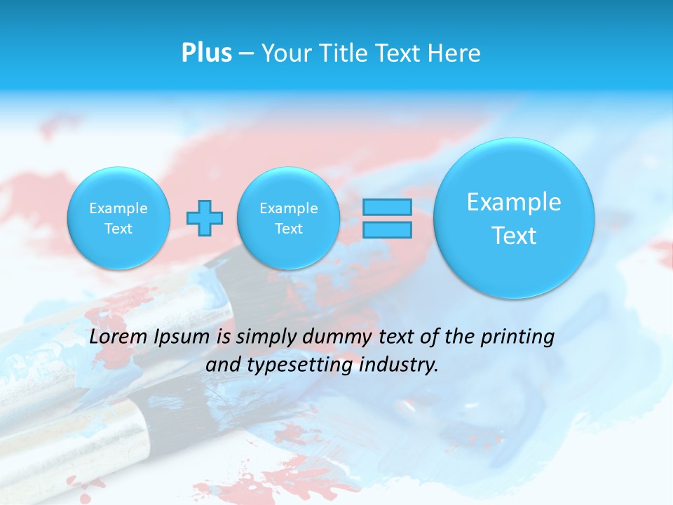 Creativity Paintbrush Expressionism PowerPoint Template
