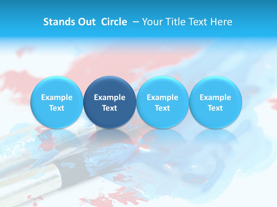 Creativity Paintbrush Expressionism PowerPoint Template