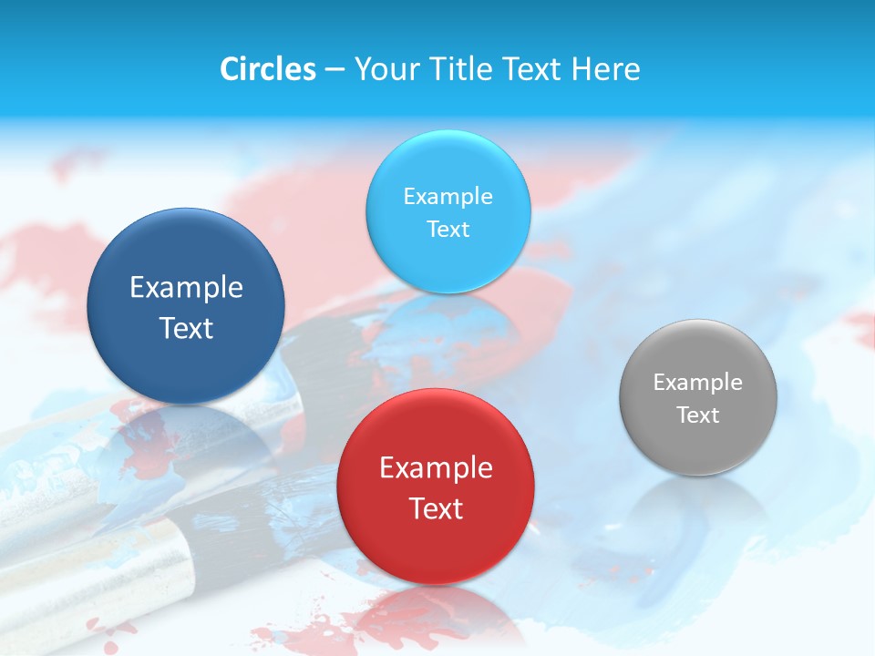 Creativity Paintbrush Expressionism PowerPoint Template