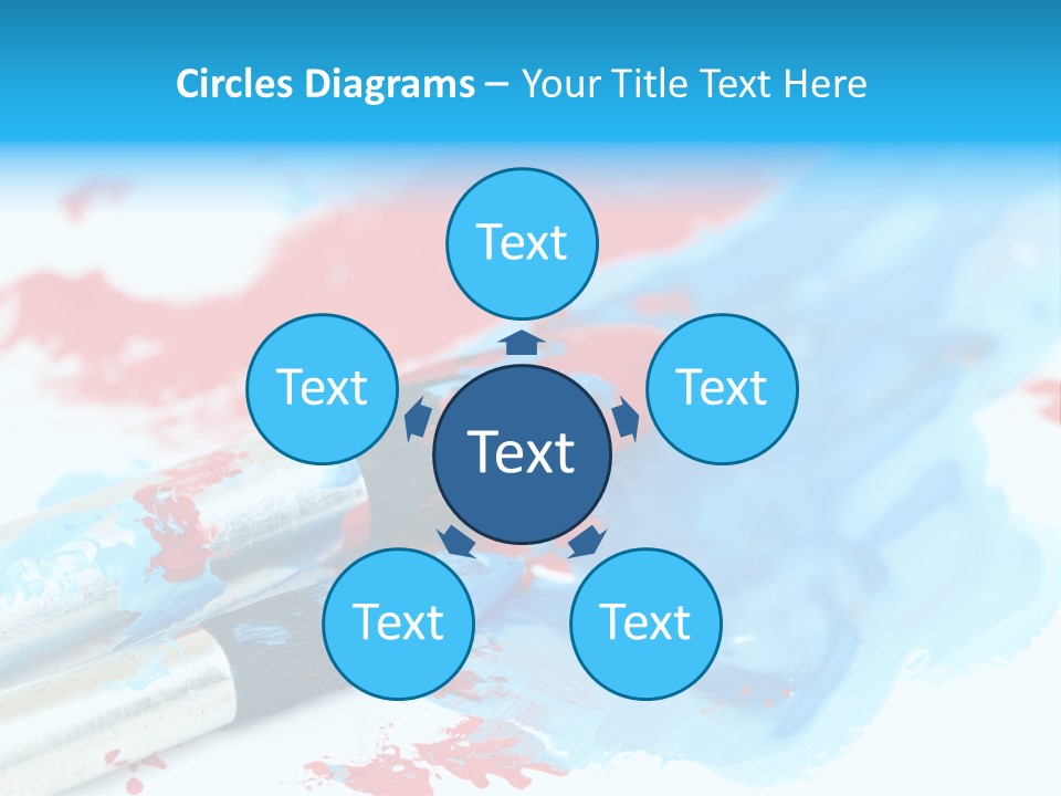 Creativity Paintbrush Expressionism PowerPoint Template