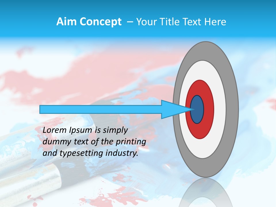 Creativity Paintbrush Expressionism PowerPoint Template