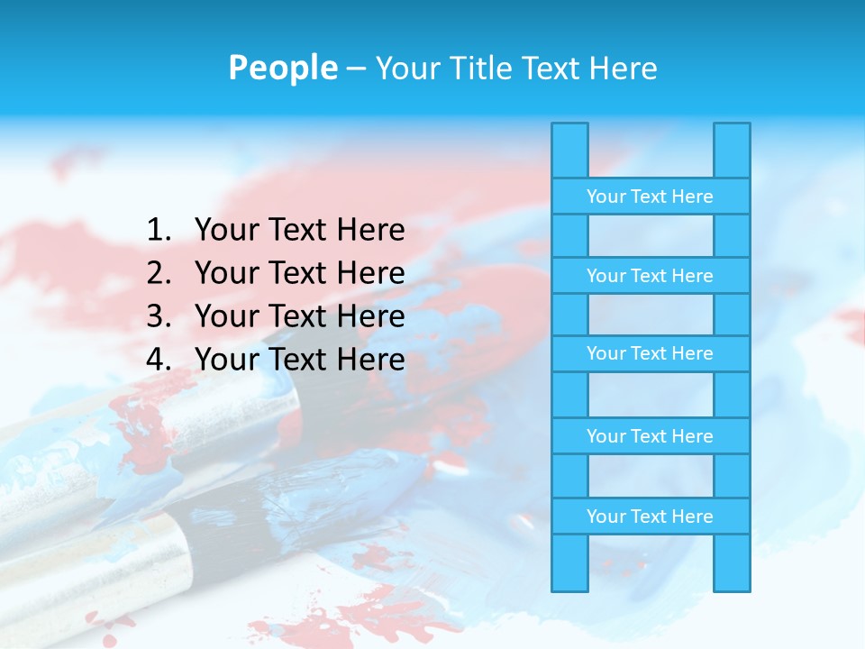 Creativity Paintbrush Expressionism PowerPoint Template