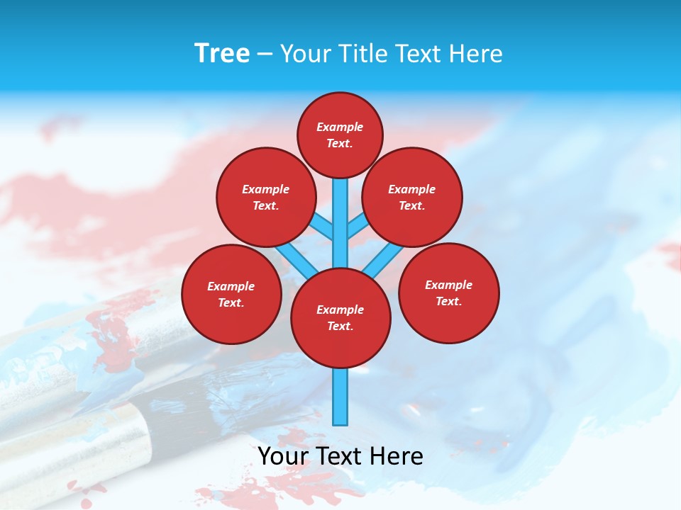 Creativity Paintbrush Expressionism PowerPoint Template