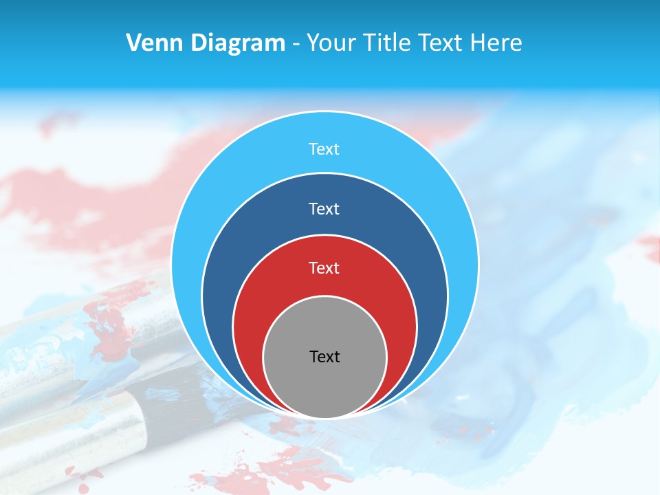 Creativity Paintbrush Expressionism PowerPoint Template