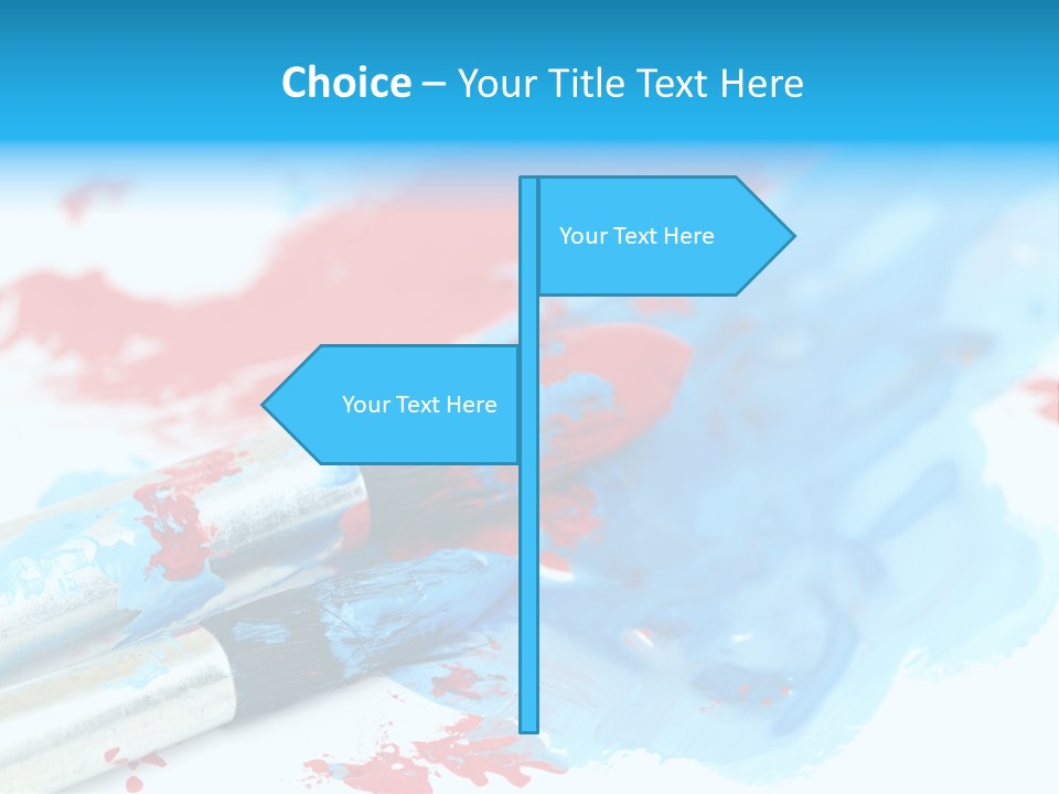 Creativity Paintbrush Expressionism PowerPoint Template