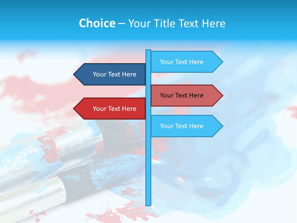 Creativity Paintbrush Expressionism PowerPoint Template