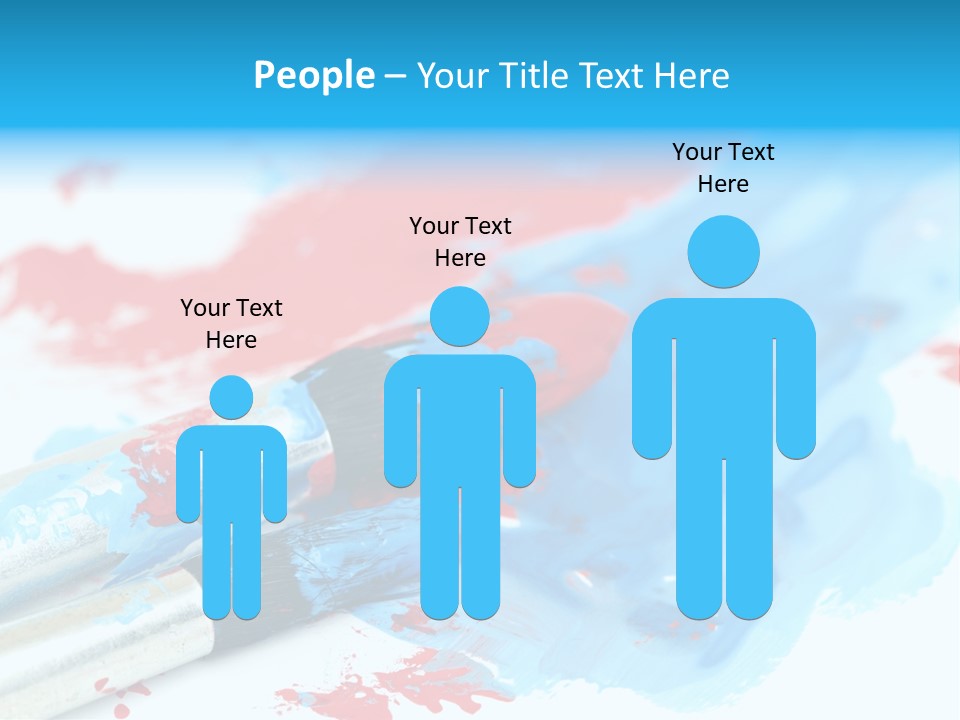 Creativity Paintbrush Expressionism PowerPoint Template