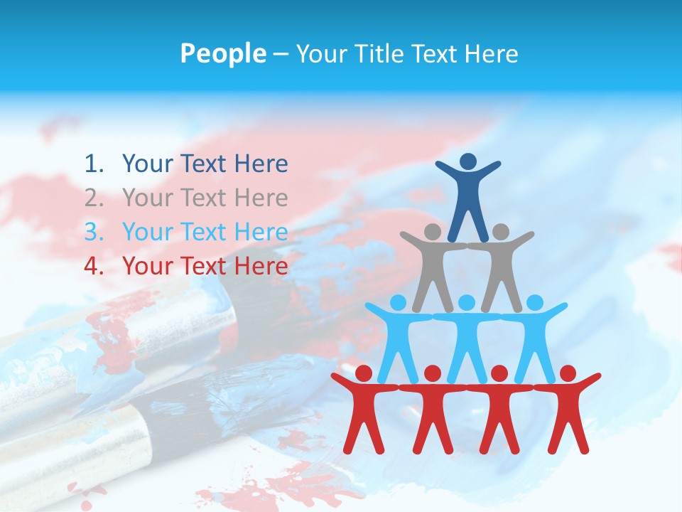 Creativity Paintbrush Expressionism PowerPoint Template