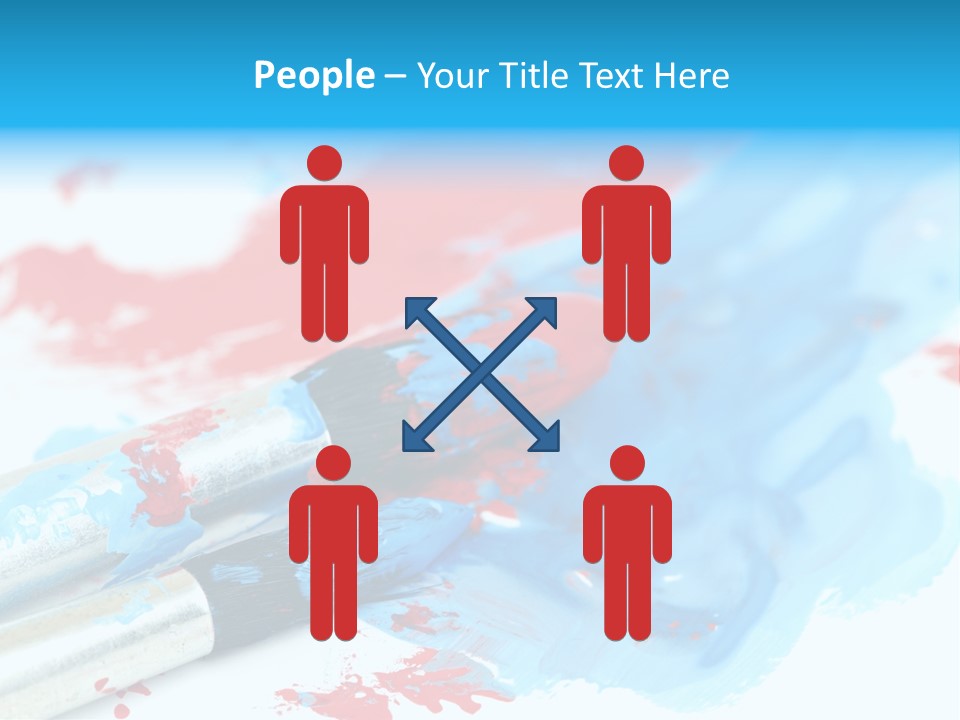 Creativity Paintbrush Expressionism PowerPoint Template