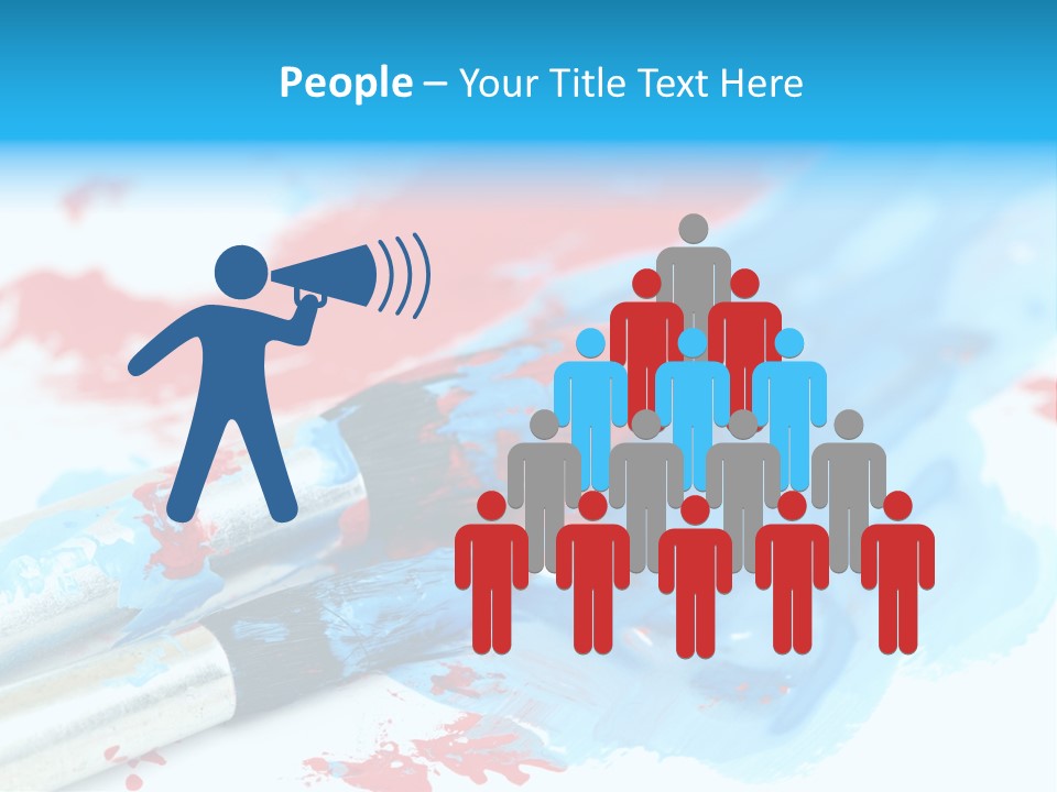 Creativity Paintbrush Expressionism PowerPoint Template