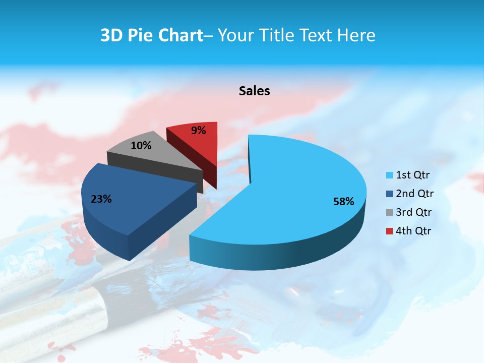 Creativity Paintbrush Expressionism PowerPoint Template