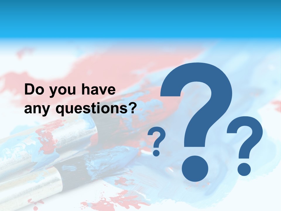 Creativity Paintbrush Expressionism PowerPoint Template