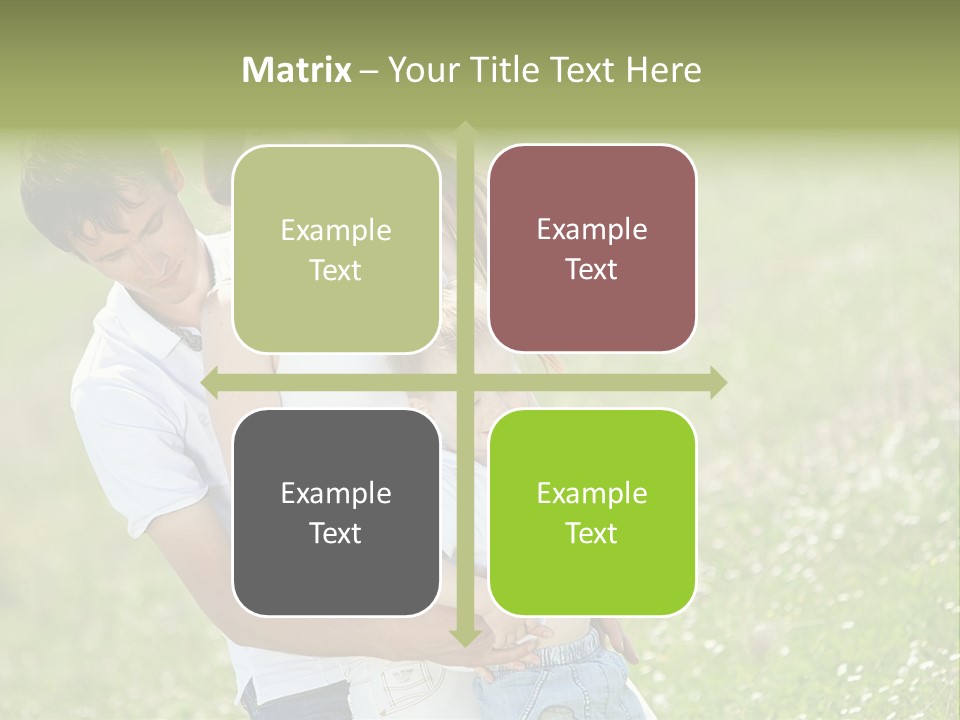 Park Relationship Smiling PowerPoint Template