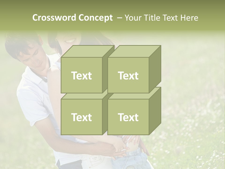 Park Relationship Smiling PowerPoint Template