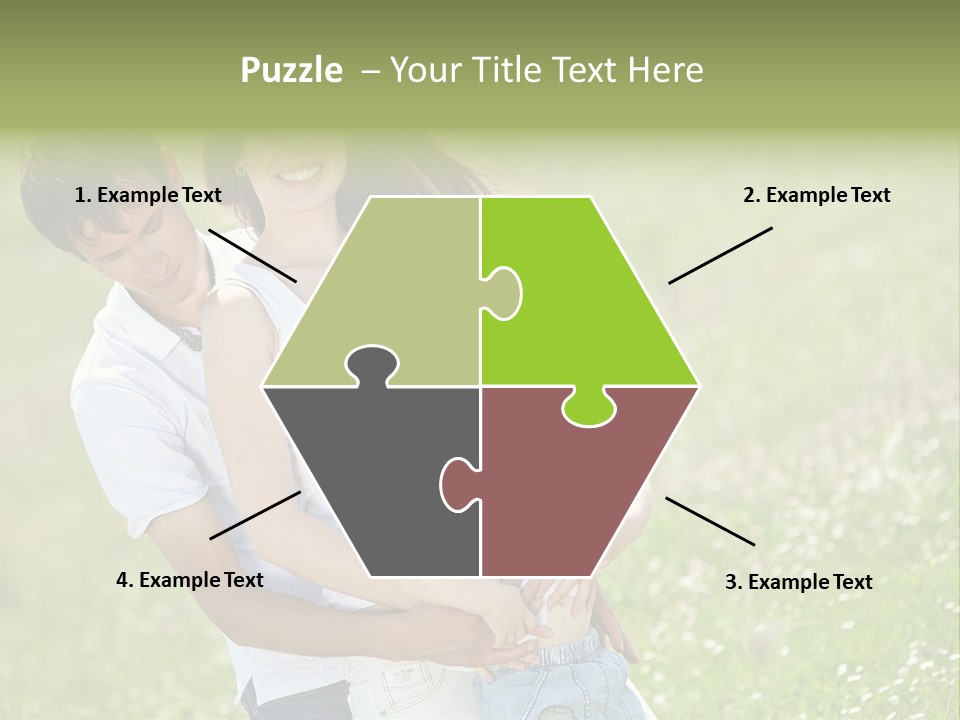 Park Relationship Smiling PowerPoint Template