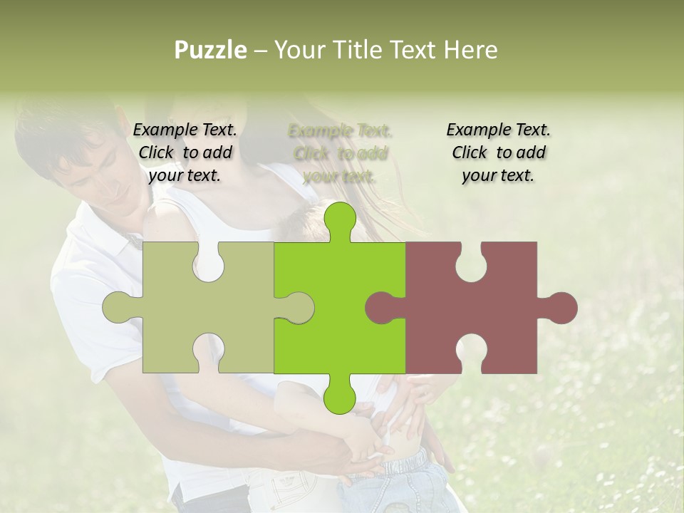 Park Relationship Smiling PowerPoint Template