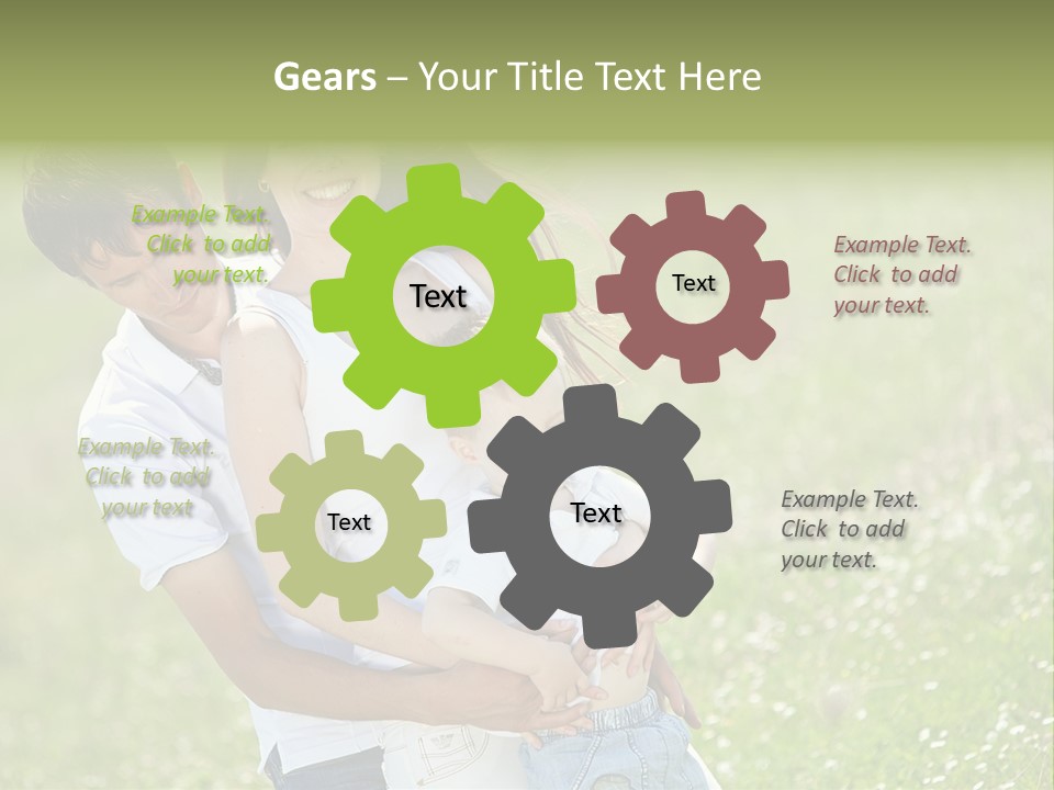 Park Relationship Smiling PowerPoint Template