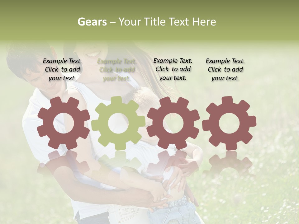 Park Relationship Smiling PowerPoint Template