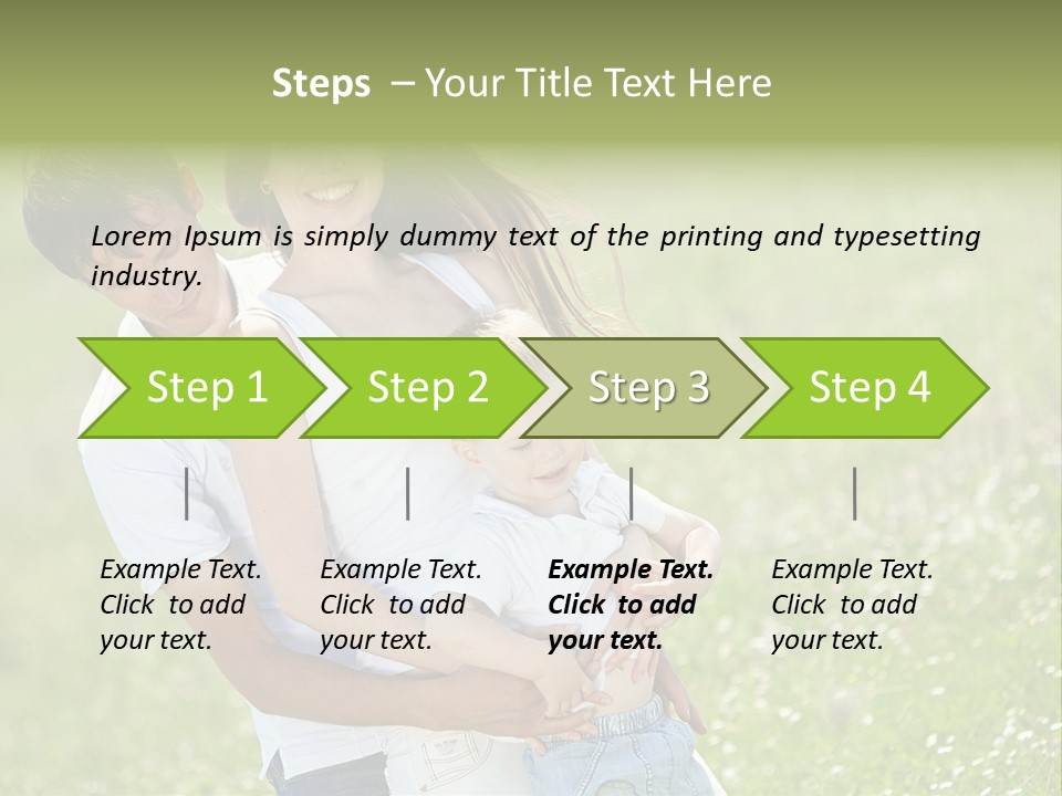 Park Relationship Smiling PowerPoint Template