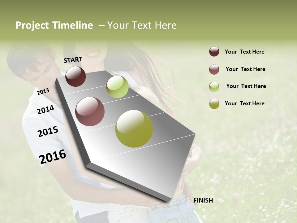 Park Relationship Smiling PowerPoint Template