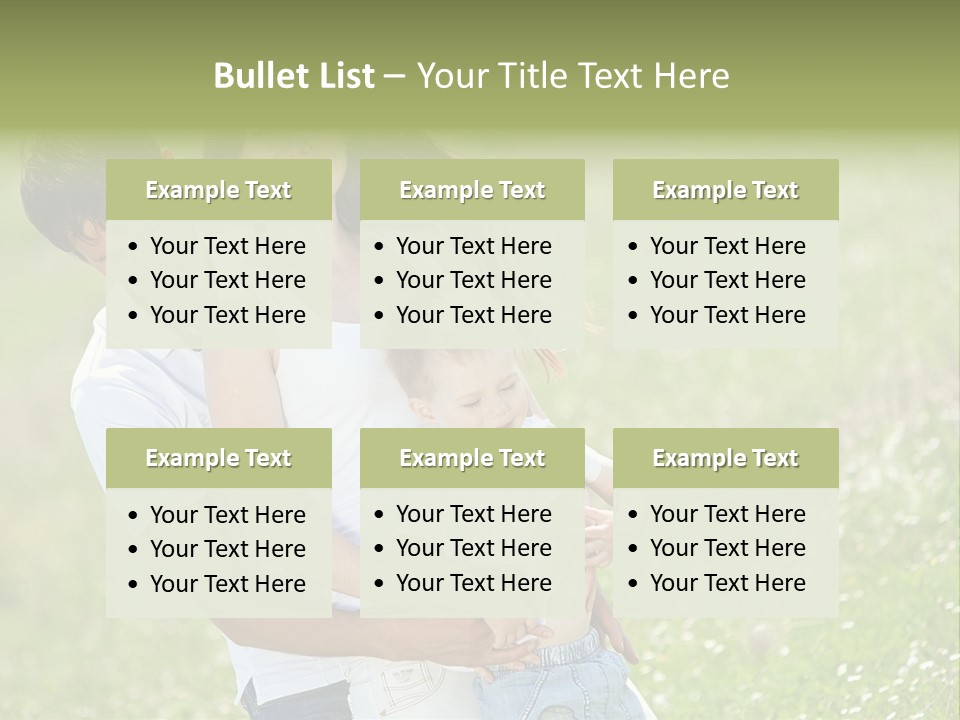 Park Relationship Smiling PowerPoint Template