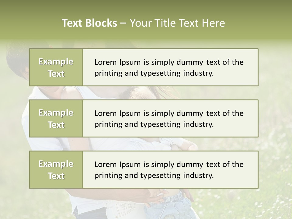 Park Relationship Smiling PowerPoint Template