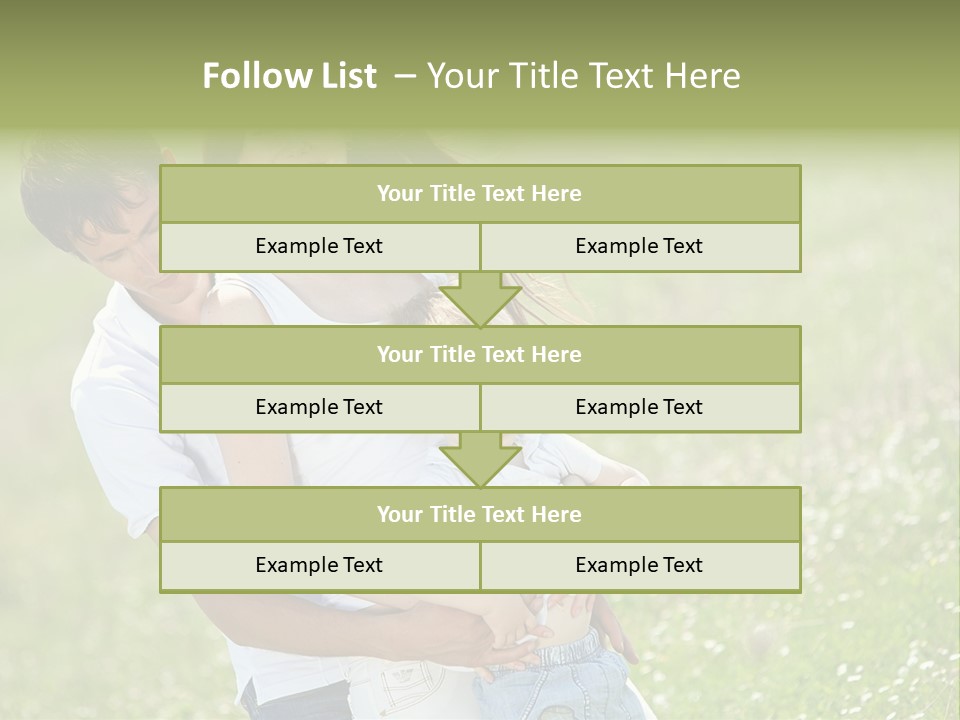 Park Relationship Smiling PowerPoint Template