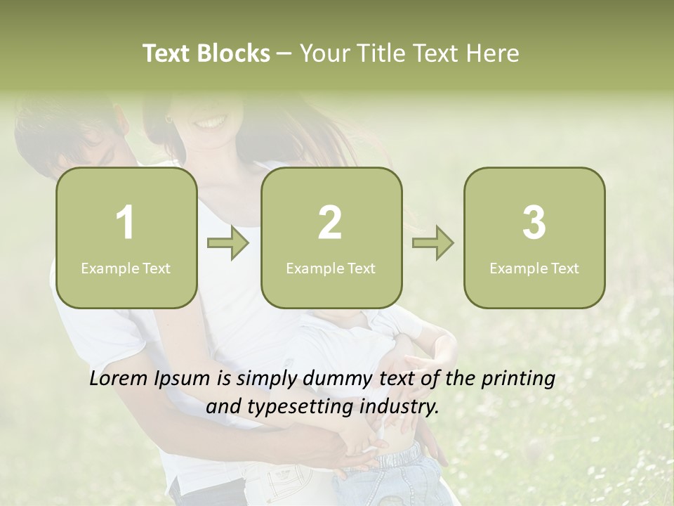 Park Relationship Smiling PowerPoint Template