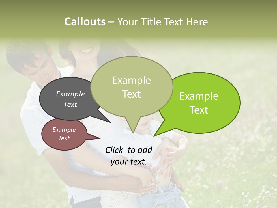 Park Relationship Smiling PowerPoint Template