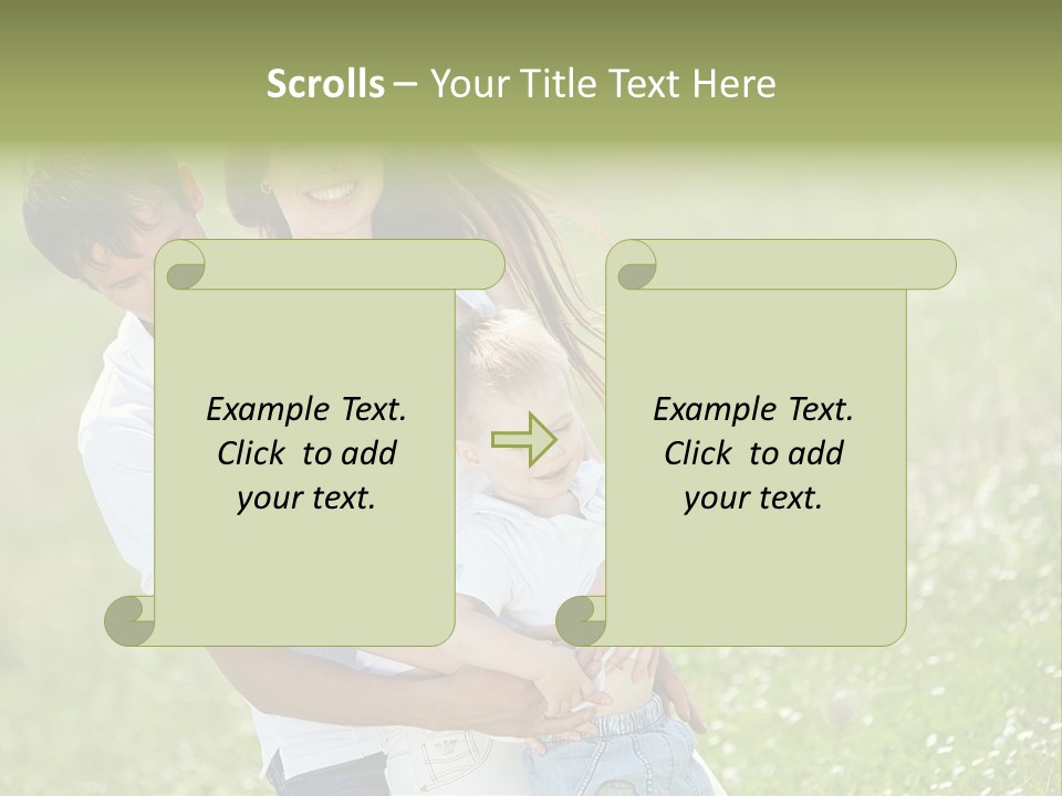 Park Relationship Smiling PowerPoint Template