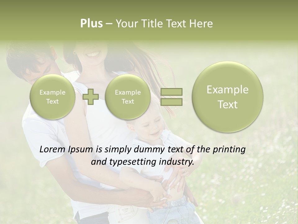 Park Relationship Smiling PowerPoint Template