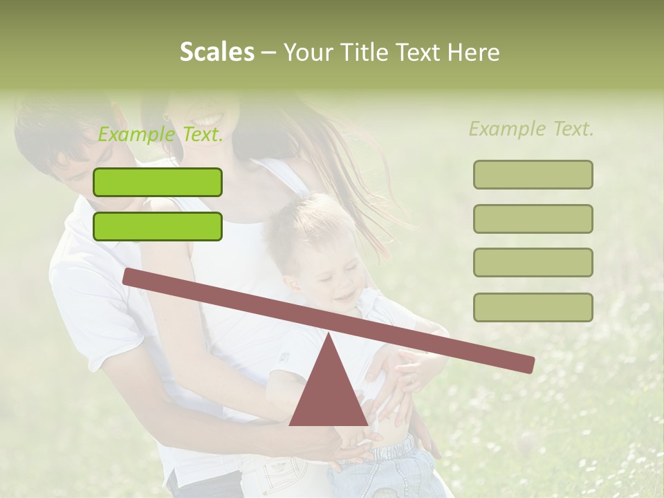 Park Relationship Smiling PowerPoint Template