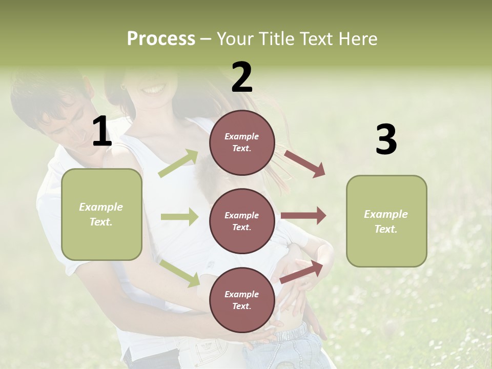 Park Relationship Smiling PowerPoint Template