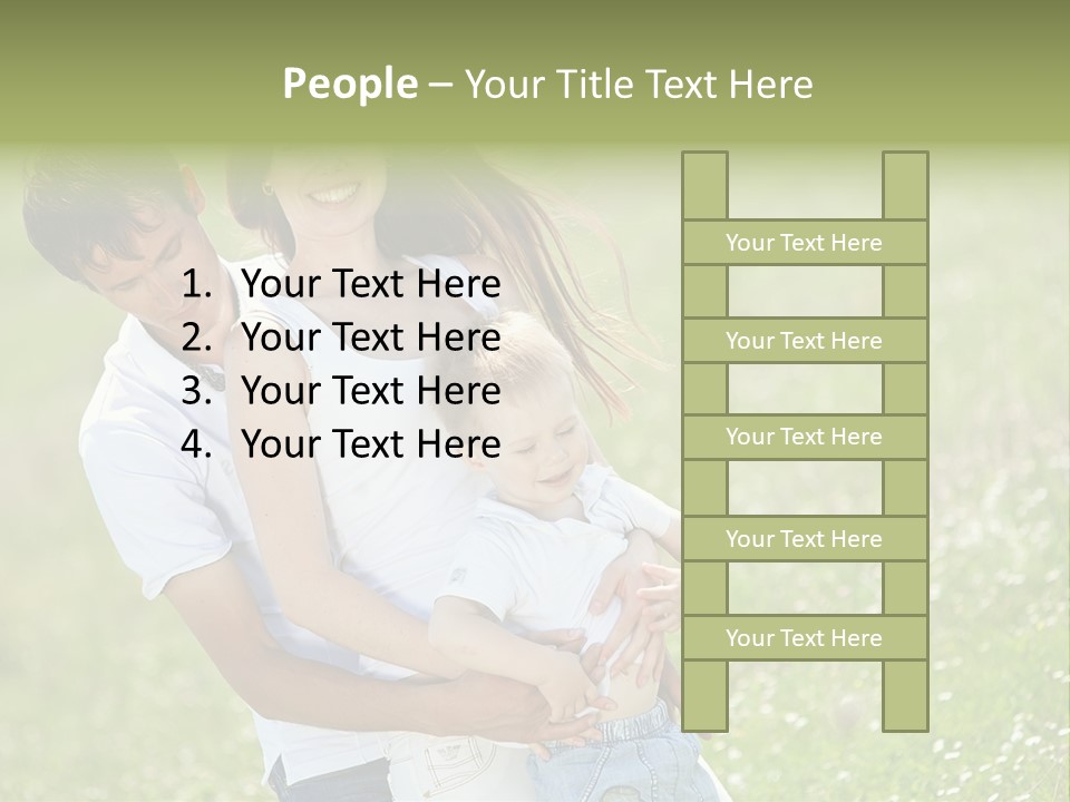Park Relationship Smiling PowerPoint Template