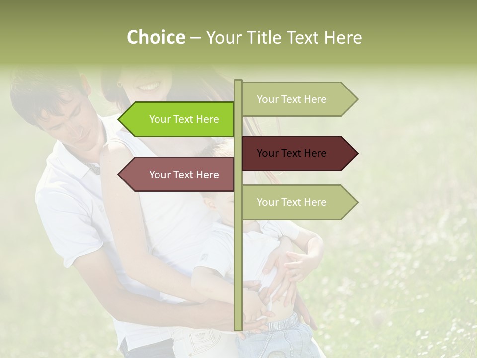 Park Relationship Smiling PowerPoint Template