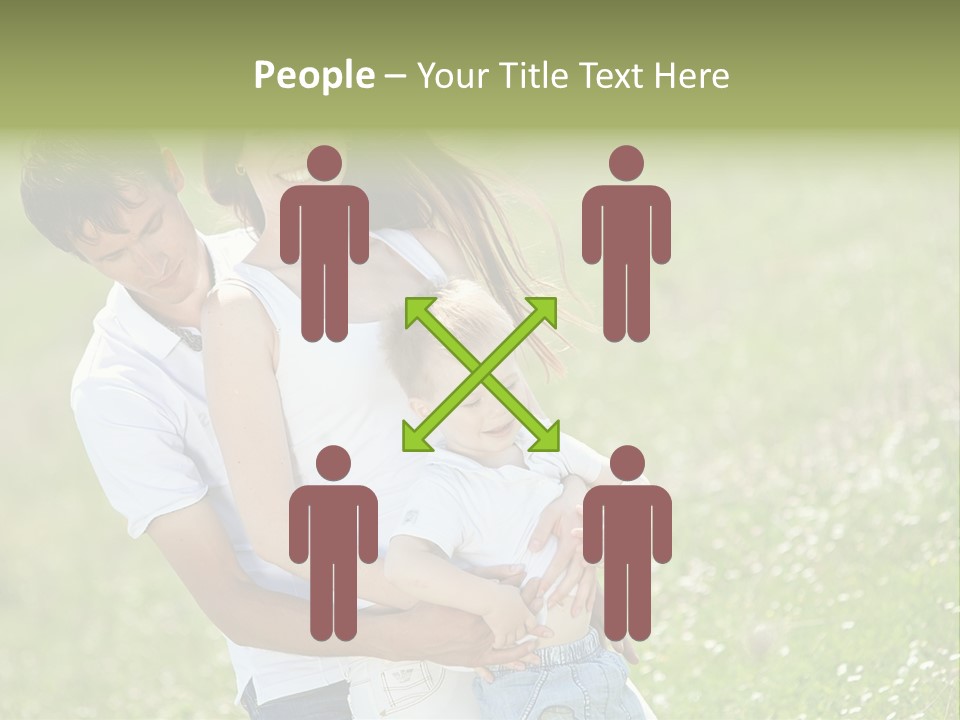 Park Relationship Smiling PowerPoint Template