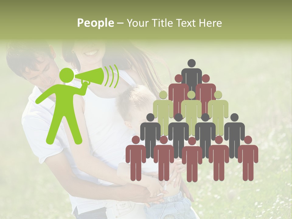 Park Relationship Smiling PowerPoint Template