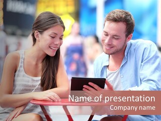 Students Computer Manhattan PowerPoint Template