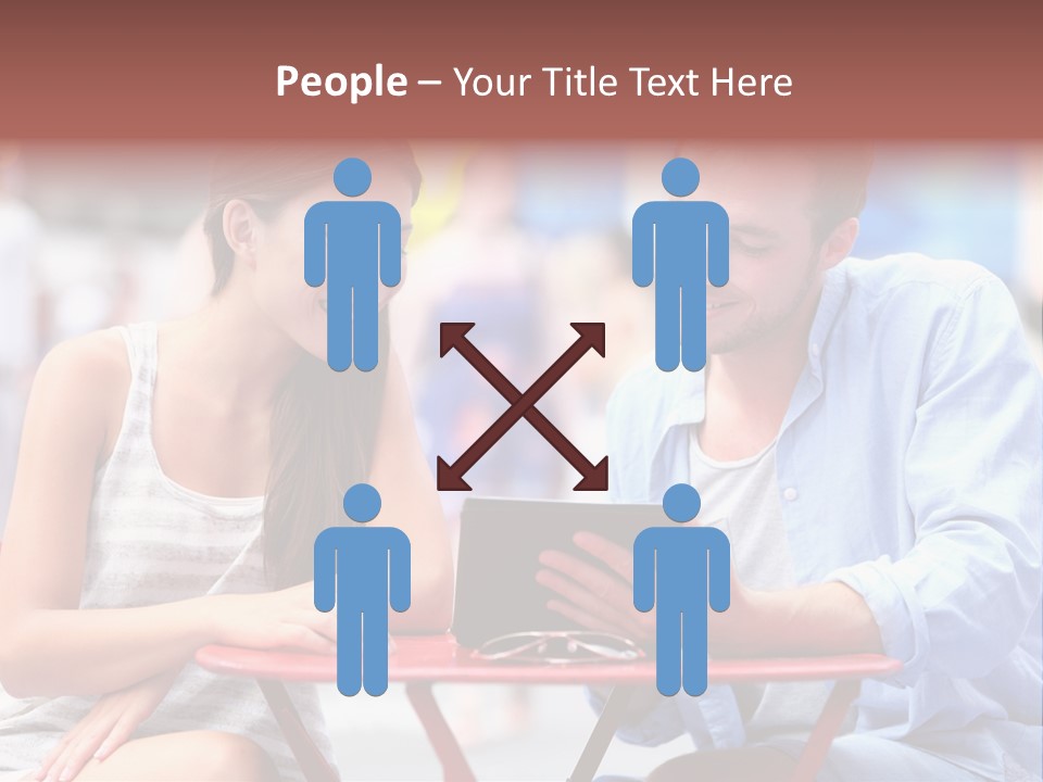 Students Computer Manhattan PowerPoint Template