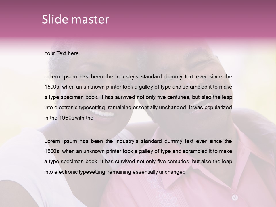 Grandmother Old Senior PowerPoint Template