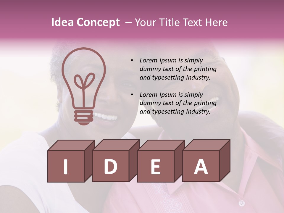 Grandmother Old Senior PowerPoint Template