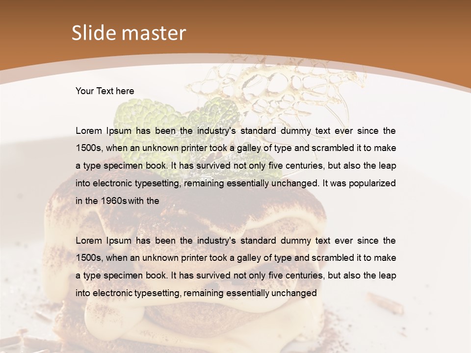 White Cooking Baked PowerPoint Template