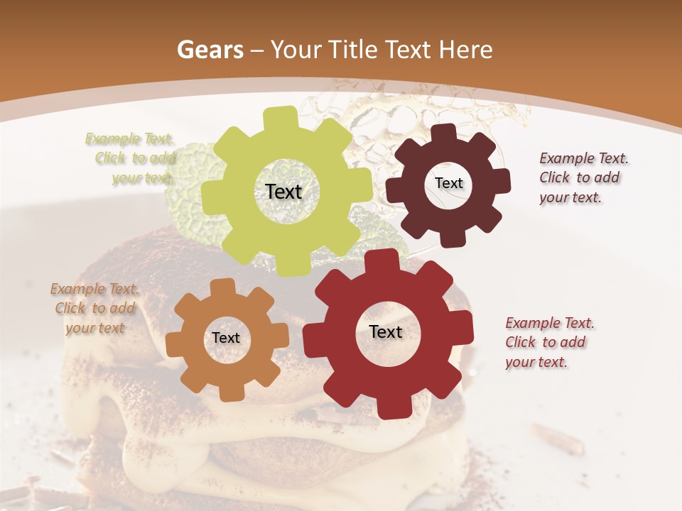 White Cooking Baked PowerPoint Template