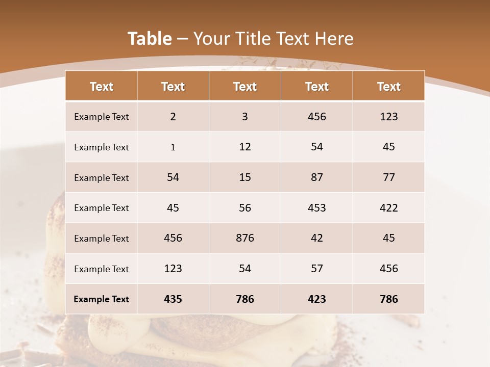 White Cooking Baked PowerPoint Template